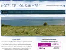 Tablet Screenshot of hotel-lion-sur-mer.fr